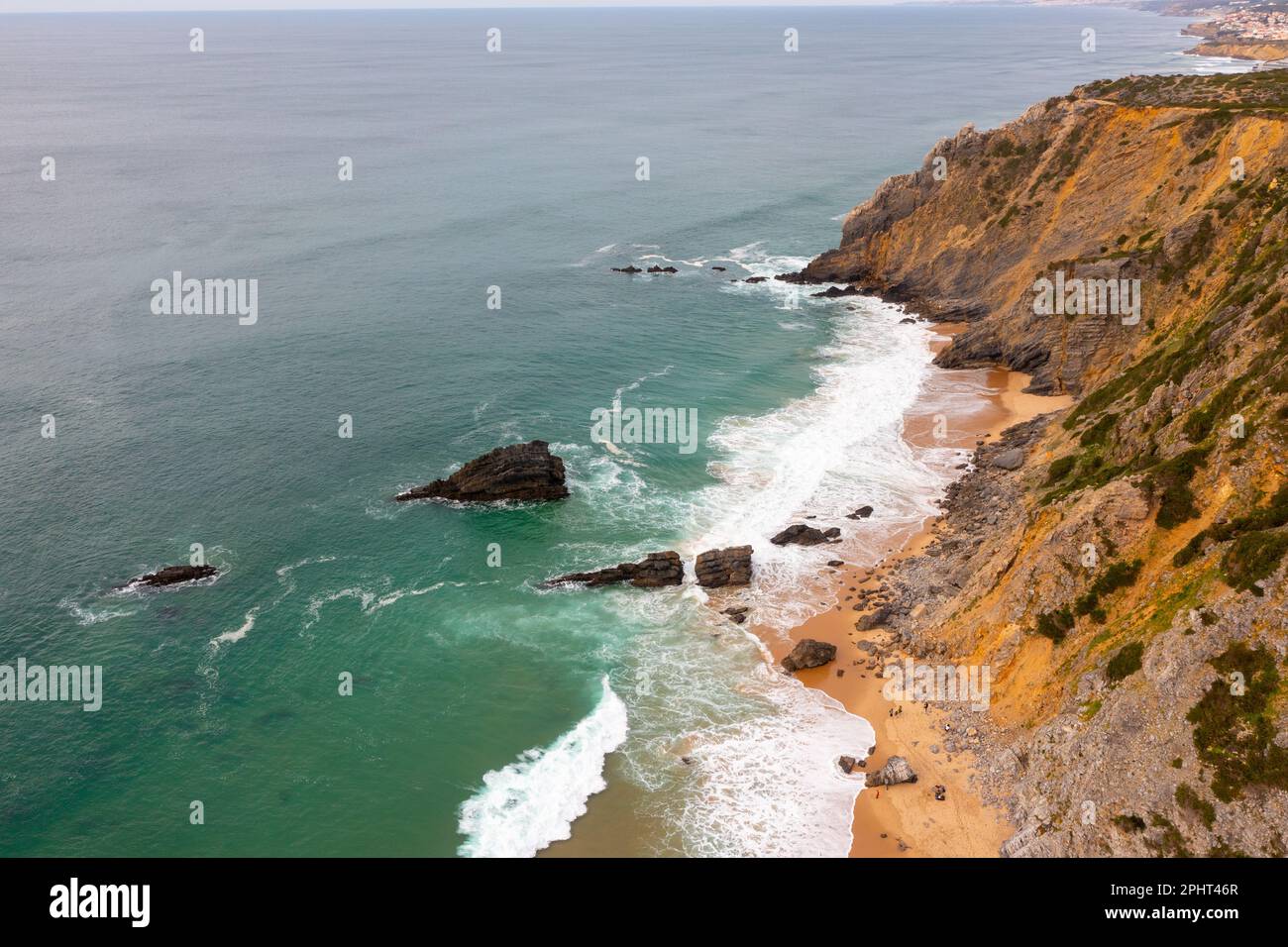 Lisbon Rocks Aerial video from praia da hi-res stock photography and images - Alamy