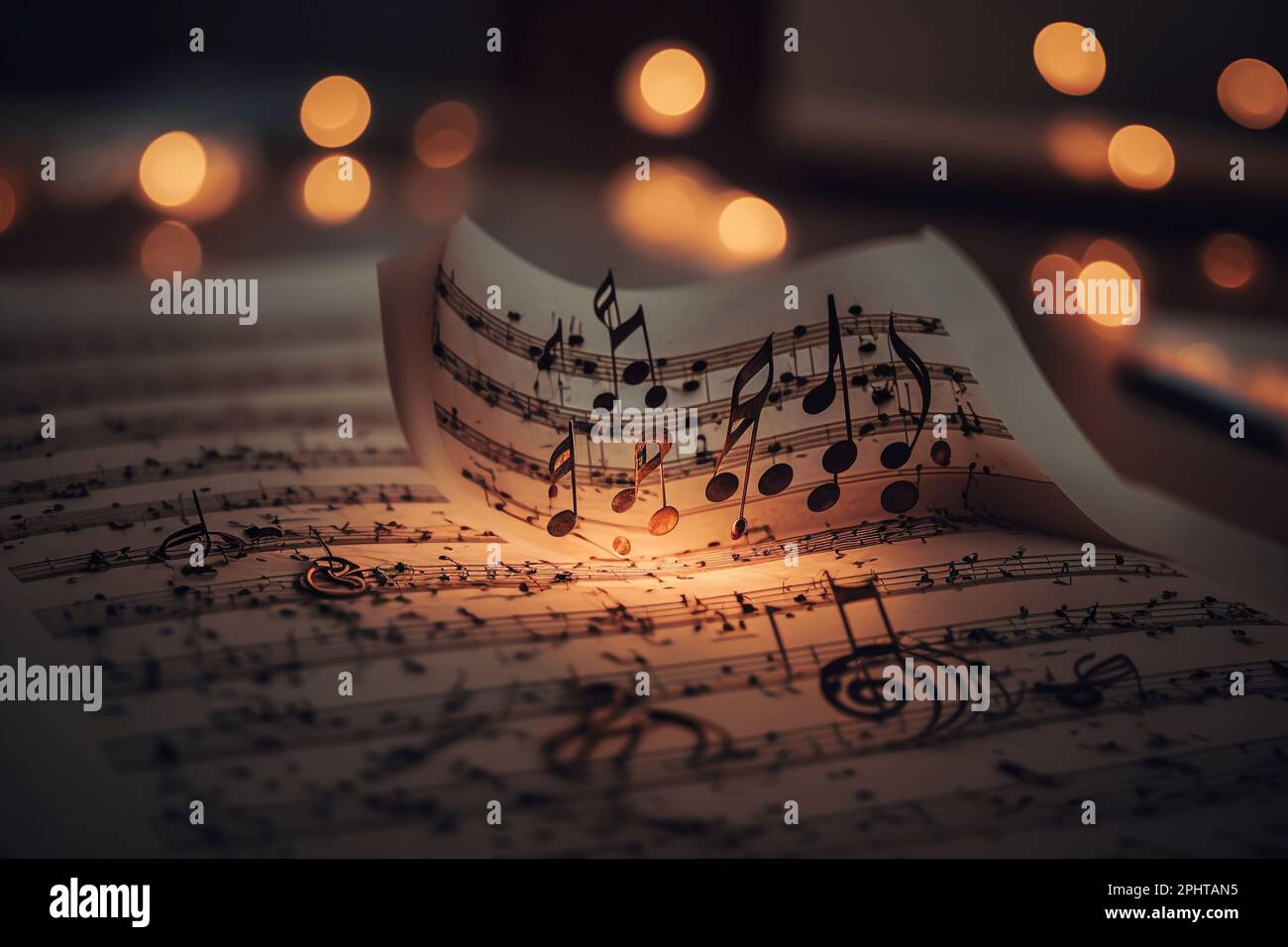 The concept of an eternal theme about the eternity of music. Musical