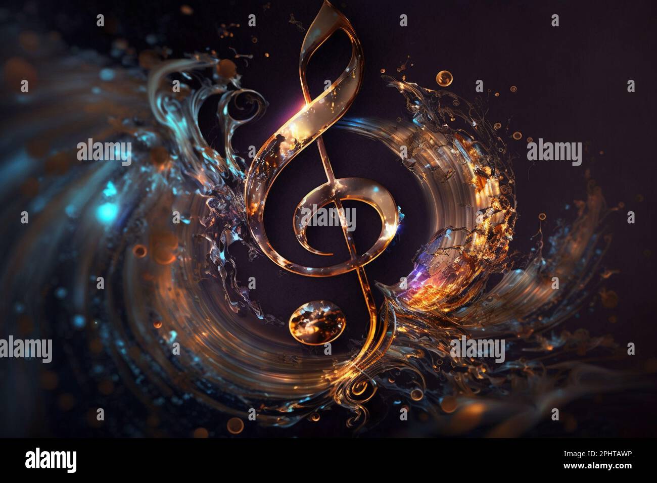 The concept of an eternal theme about the eternity of music. Musical