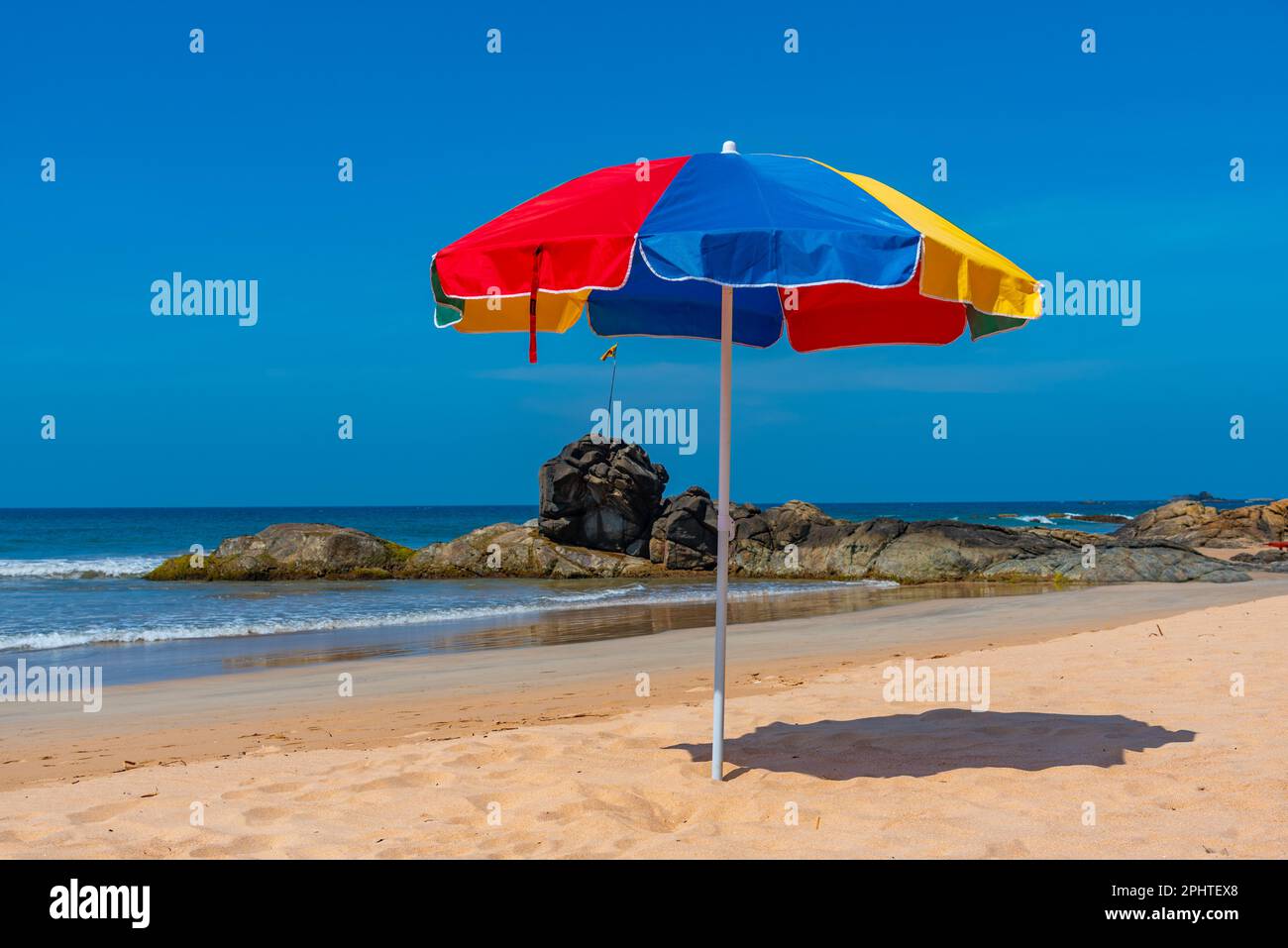 Colorful umbrella at Bentota beach, Sri Lanka Stock Photo Alamy