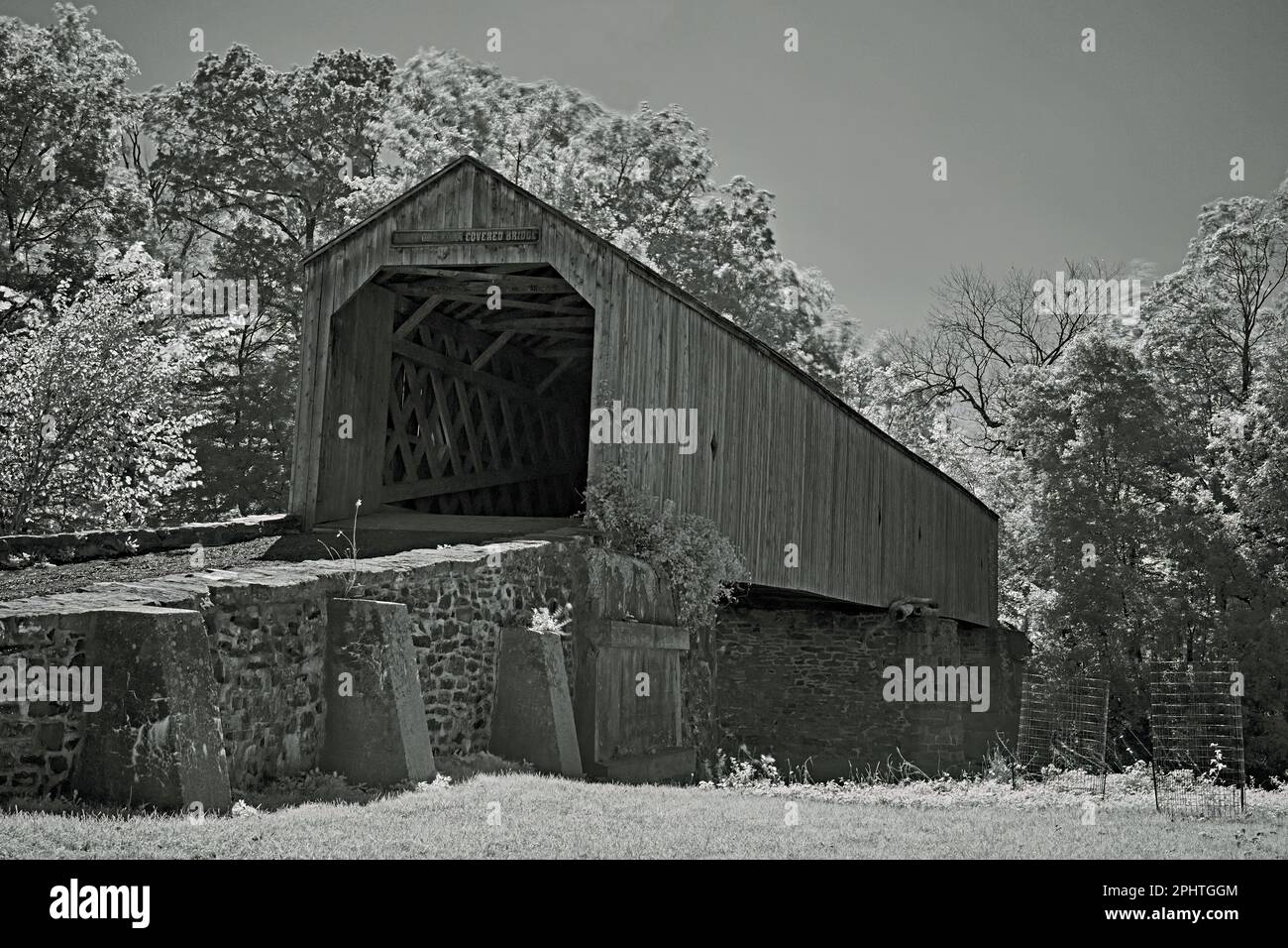 Schofield Ford Covered Bridge at Tyler State Park in Bucks County