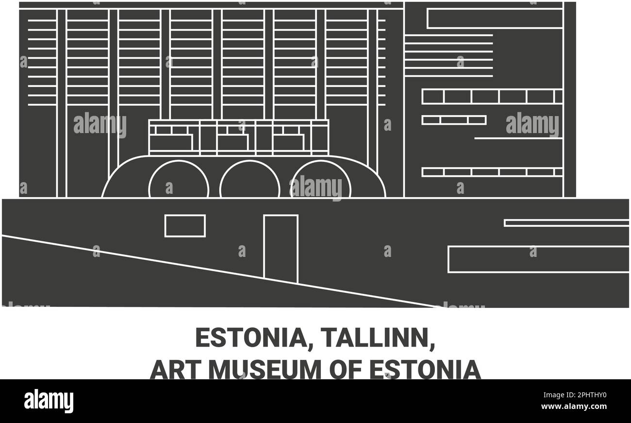 Estonia, Tallinn, Art Museum Of Estonia travel landmark vector