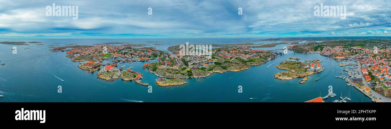 Panorama view of Swedish town Smögen Stock Photo - Alamy