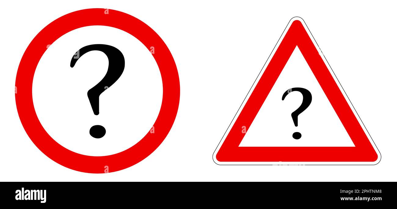 Black question mark icon in red circle and triangle Stock Vector Image & Art Alamy