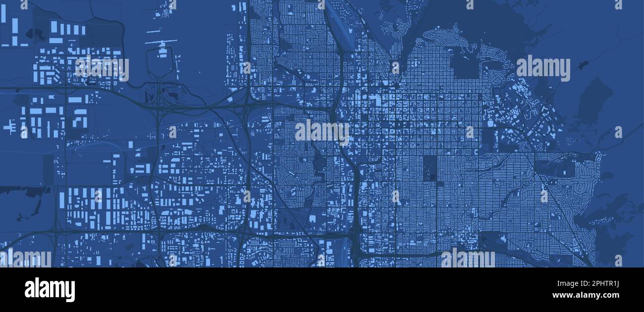 Detailed blue vector map poster of Salt Lake City administrative area, Utah. Skyline panorama. Decorative graphic tourist map of Salt Lake City territ Stock Vector