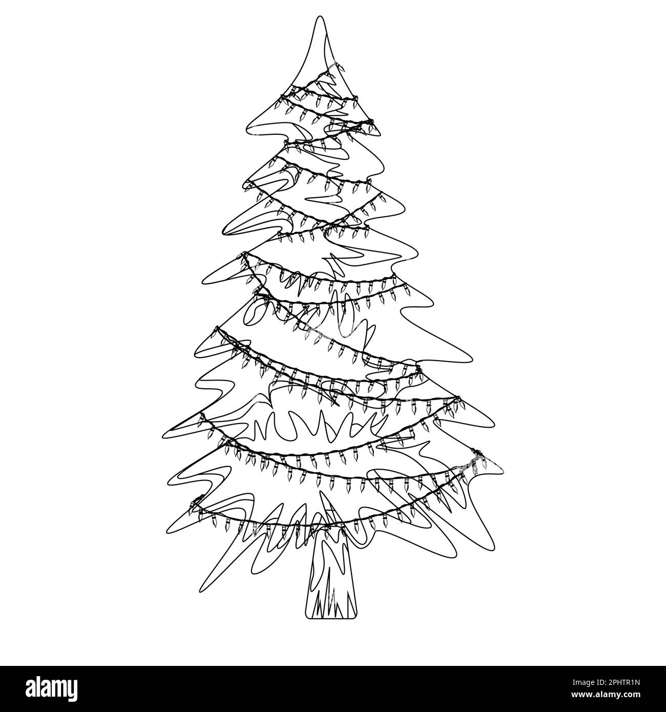 Christmas fairy lights in home Stock Vector Images Alamy