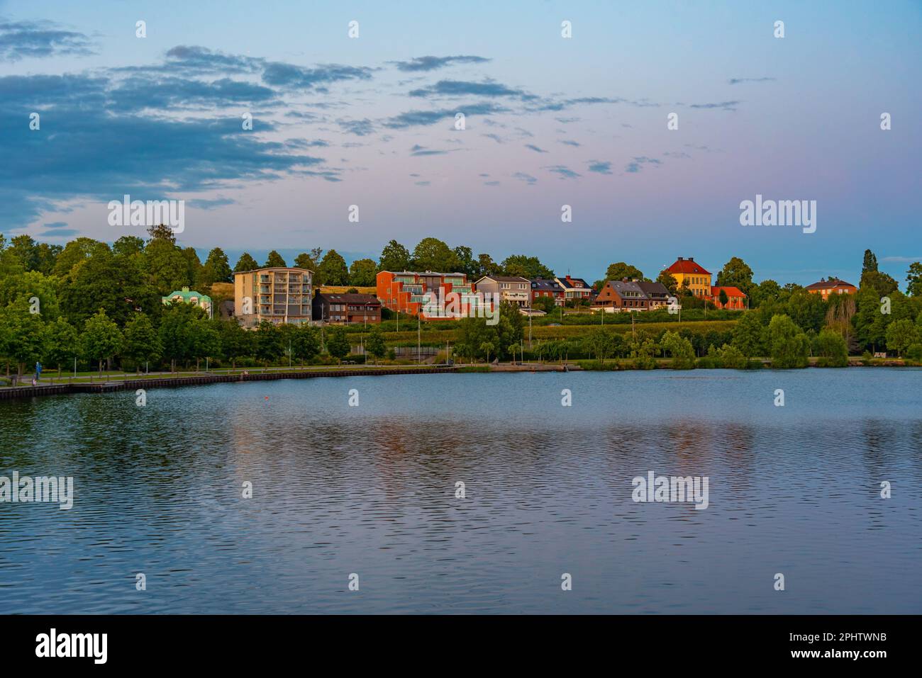 Swedish lake town harbour hi-res stock photography and images - Alamy