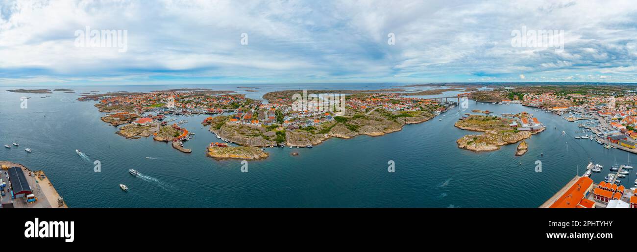 Panorama view of Swedish town Smögen Stock Photo - Alamy