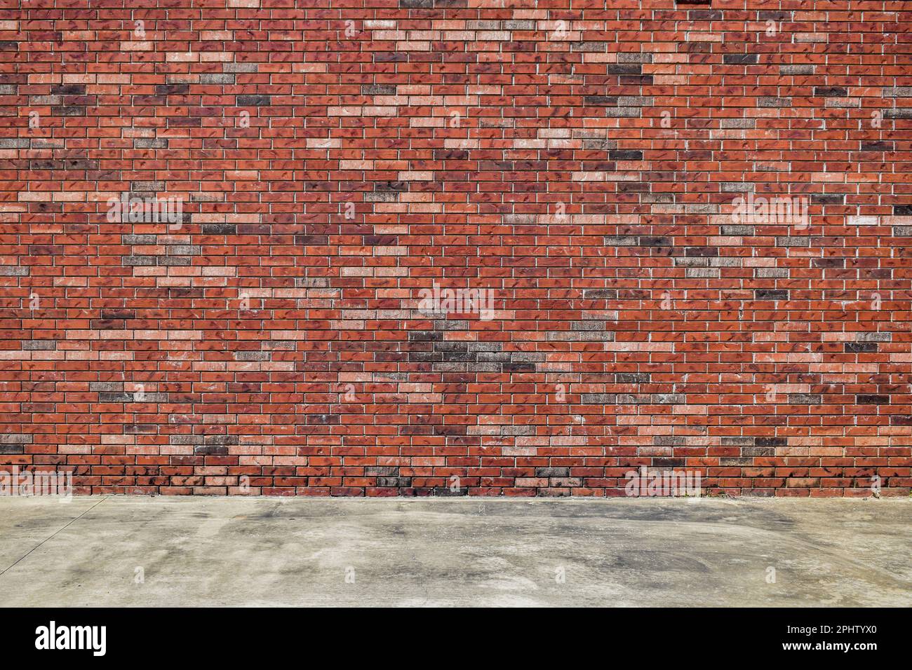 Vintage Aesthetic Brick Wall And Sidewalk Stock Photo Alamy