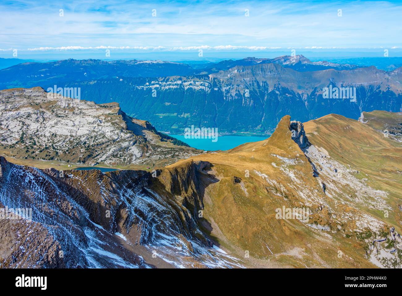 Panorama View Of Brienzersee Lake Alongside Schynige Platte First panorama-view-of-brienzersee-lake-alongside-schynige-platte-first
