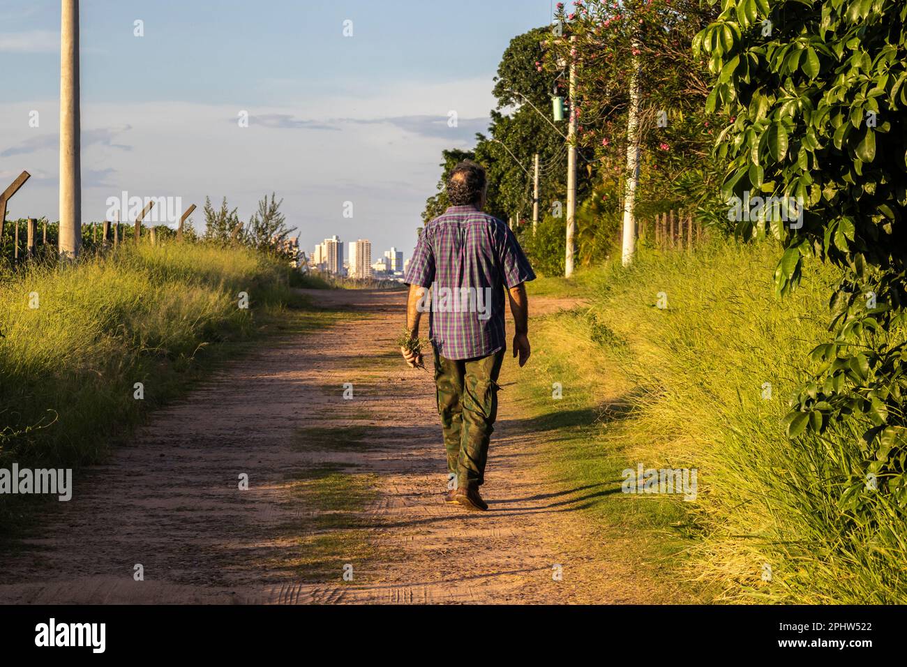 Marilia, Sao Paulo, Brazil, March 22, 2023. Middleaged man with