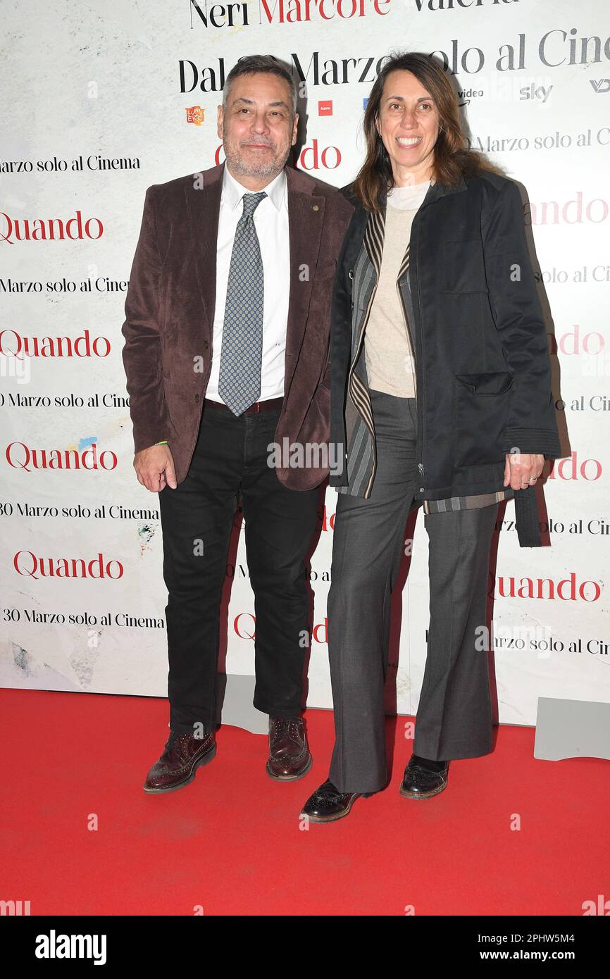 Rome, Italy. 29th Mar, 2023. Rome, Cinema Adriano Premiere of the film ...