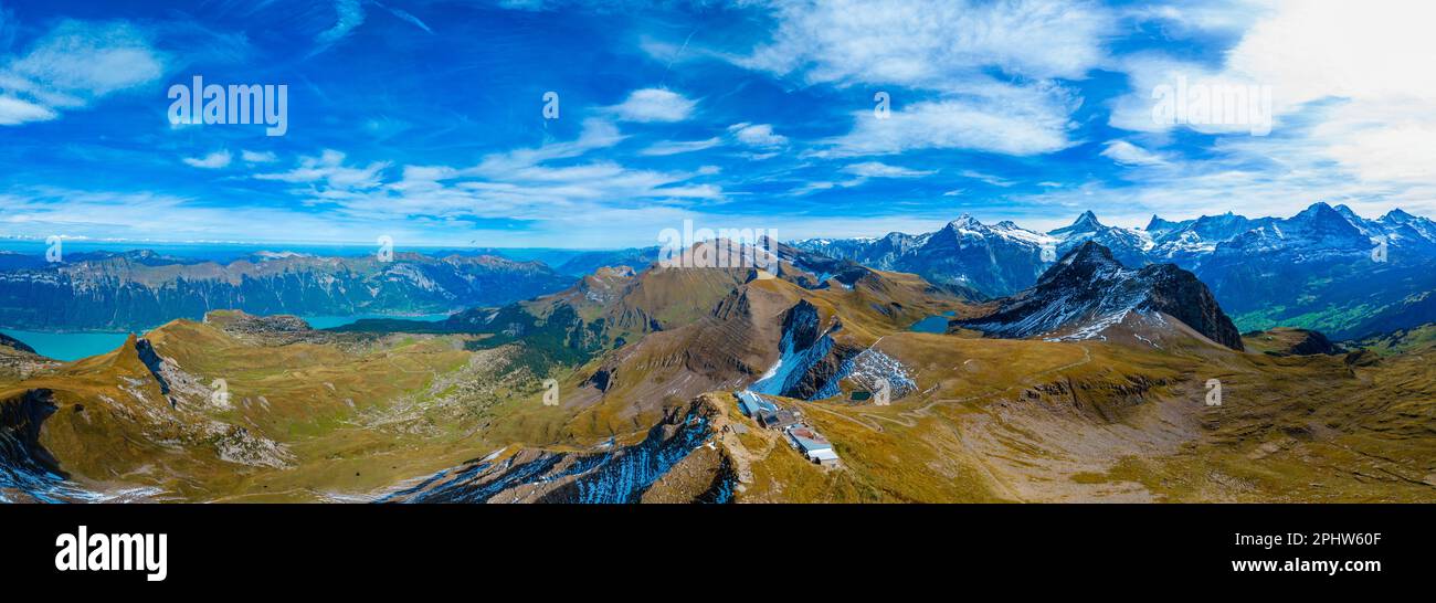 Panorama view of Berghotel Faulhorn in Switzerland Stock Photo - Alamy