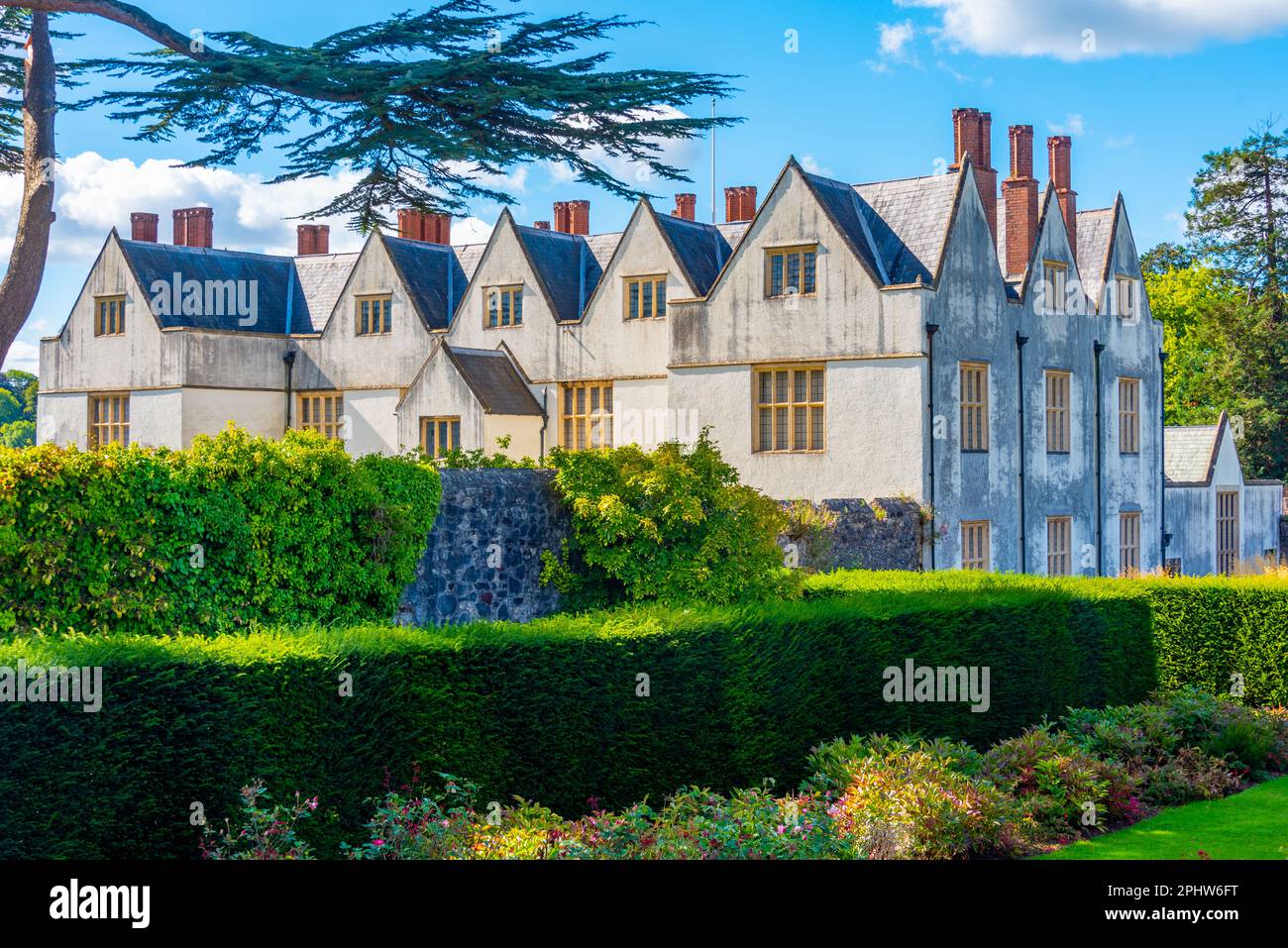St. Fagans Castle near Welsh capital Cardiff. Stock Photo