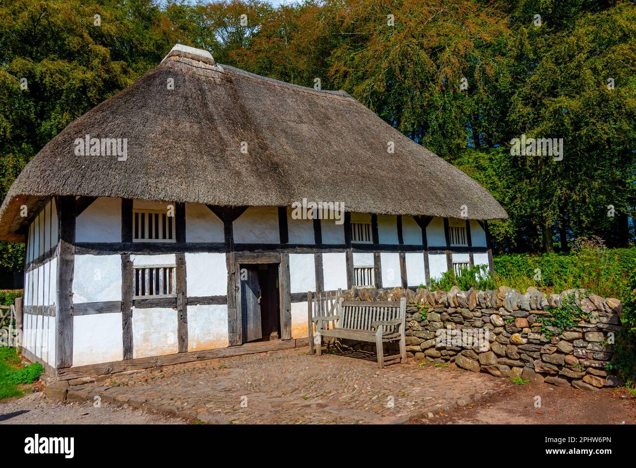 Historical houses at St. Fagans National Museum of History Stock Photo ...