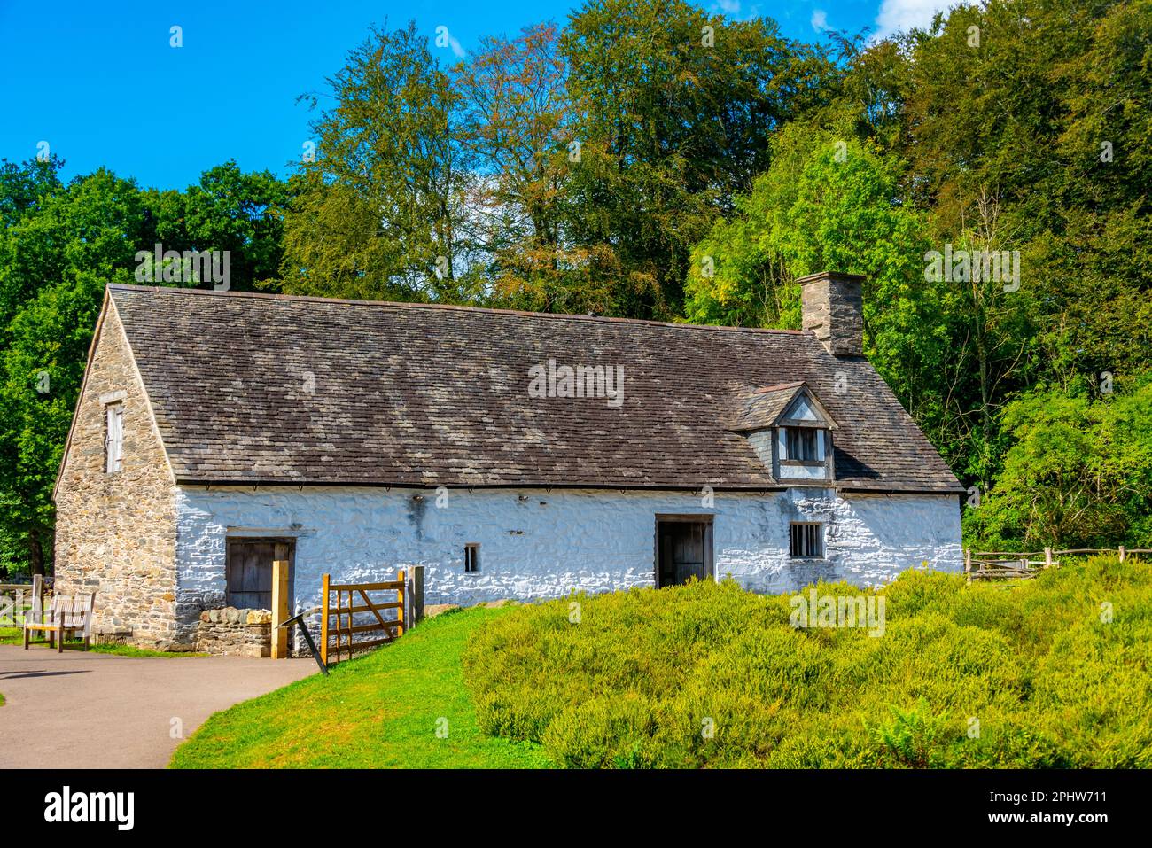 Historical houses at St. Fagans National Museum of History Stock Photo ...