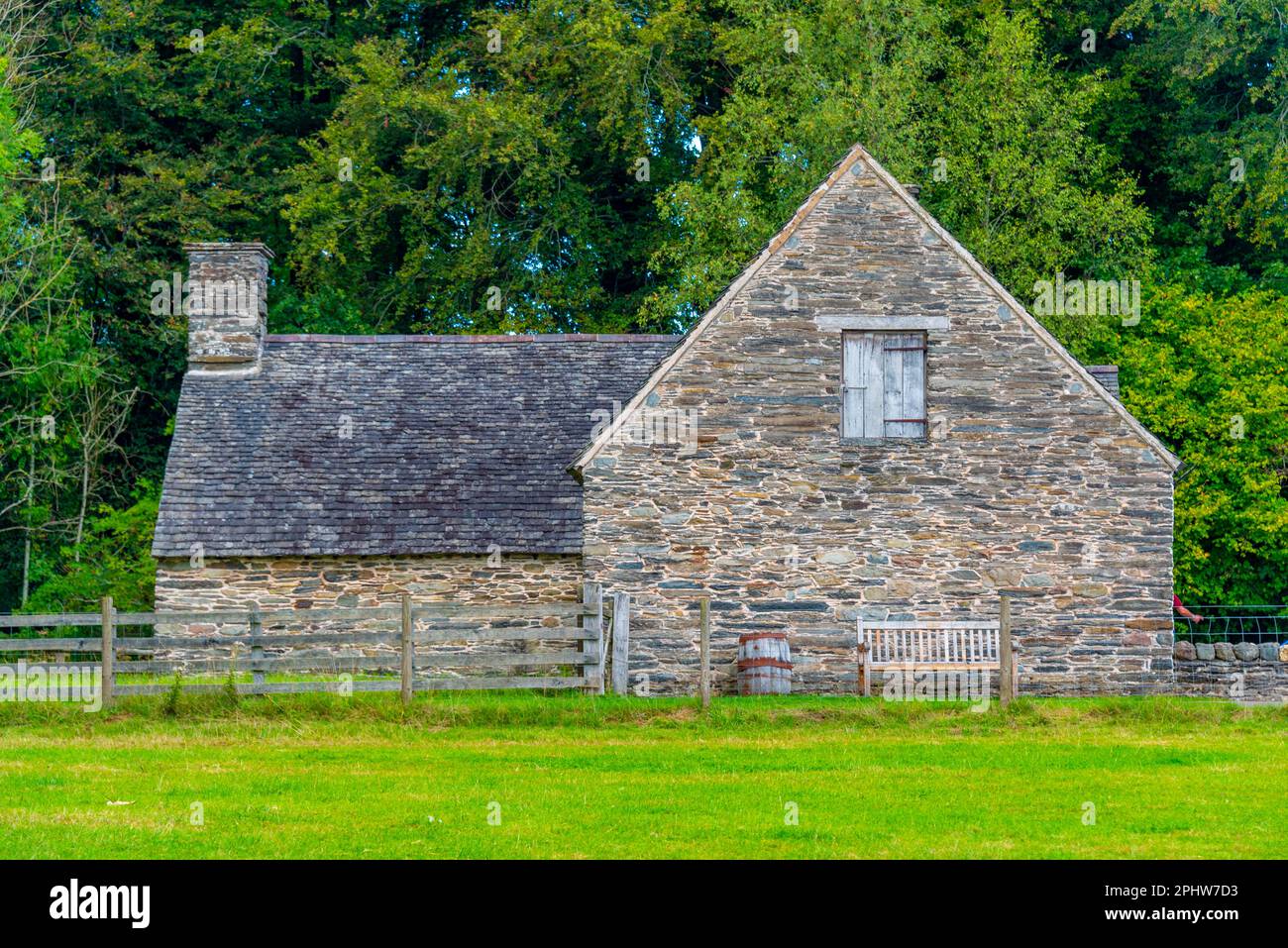 Historical houses at St. Fagans National Museum of History Stock Photo ...