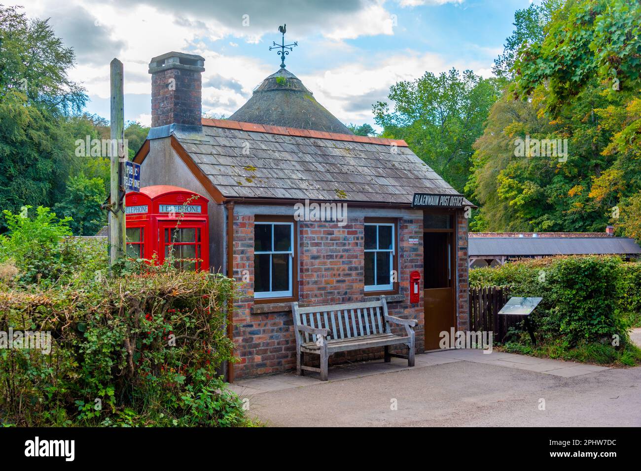 Historical urban houses at St. Fagans National Museum of History. Stock Photo