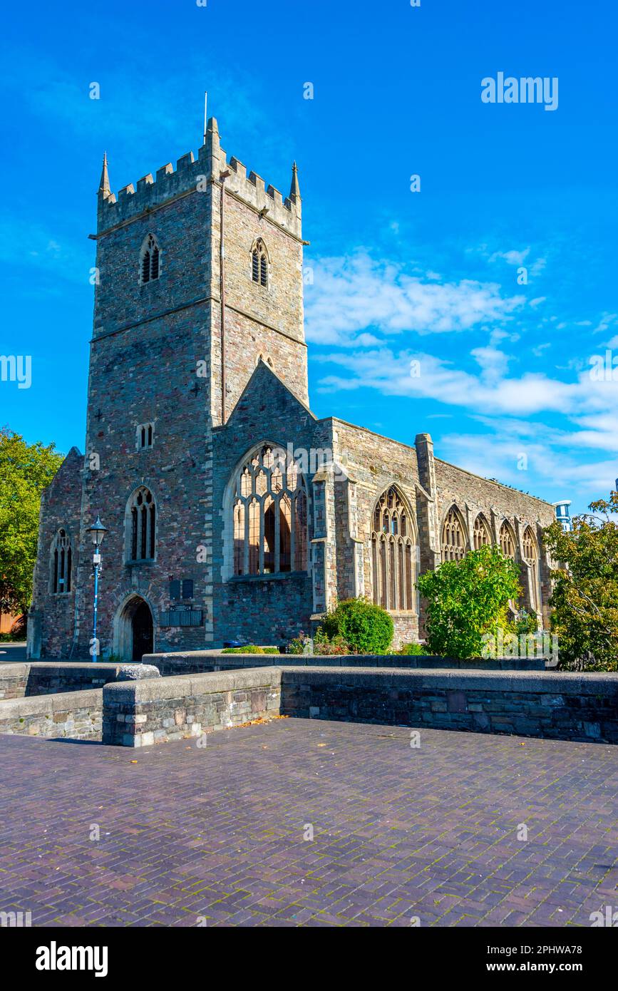 St Peter's Church in English town Bristol. Stock Photo