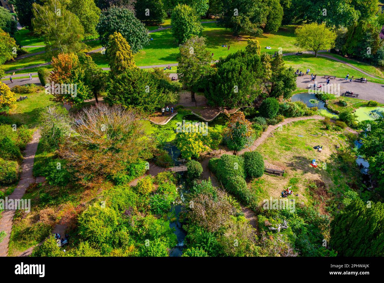 Aerial view of Brandon hill in English town Bristol Stock Photo Alamy