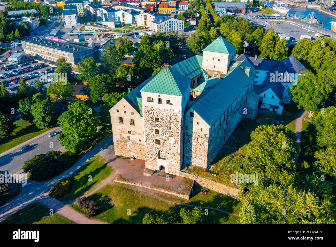 View of Turku castle in Finland. Stock Photo