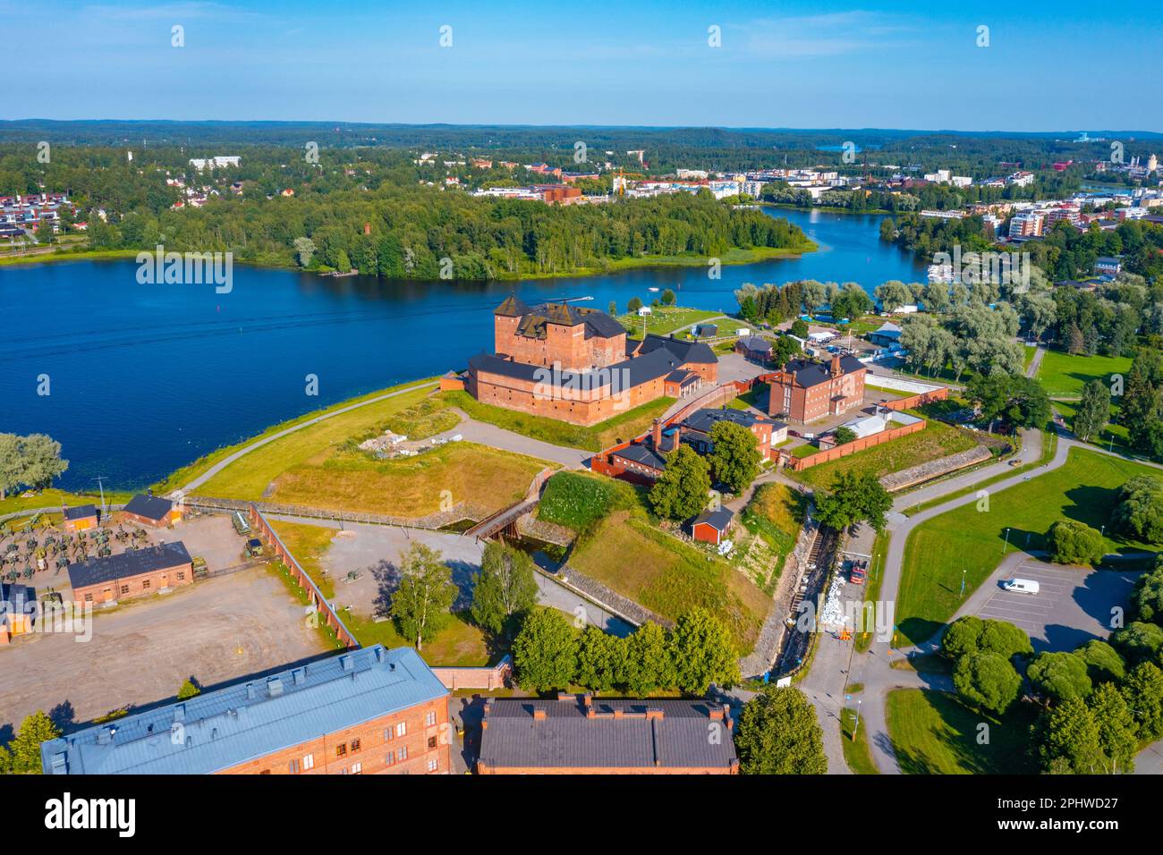 View of Häme castle in Finnish town Hämeenlinna Stock Photo