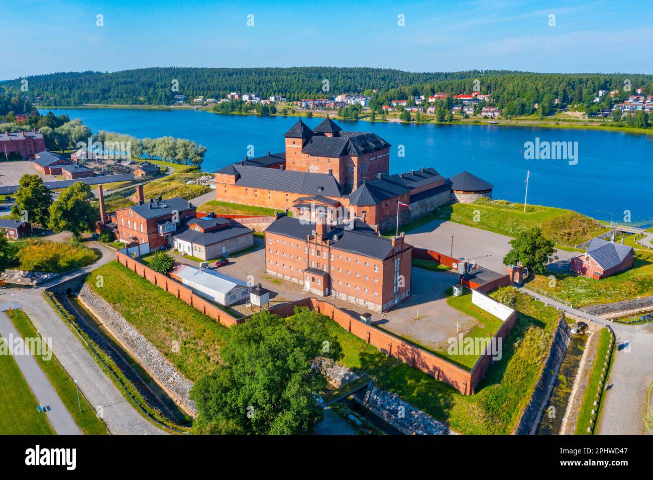 View of Häme castle in Finnish town Hämeenlinna Stock Photo - Alamy