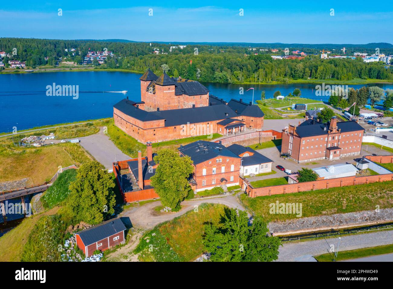 View of Häme castle in Finnish town Hämeenlinna Stock Photo
