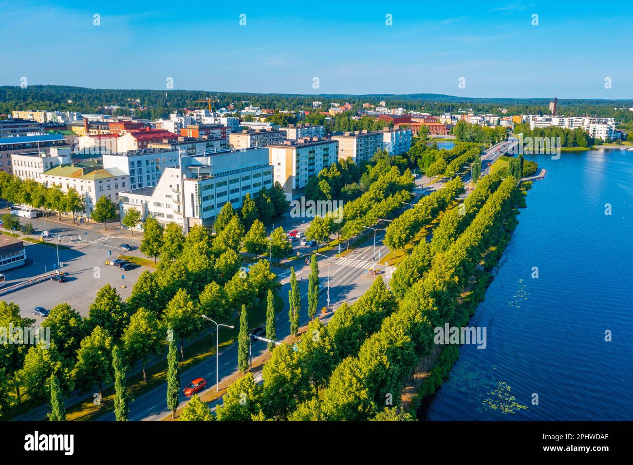 Aerial view of Finnish town Hämeenlinna Stock Photo - Alamy