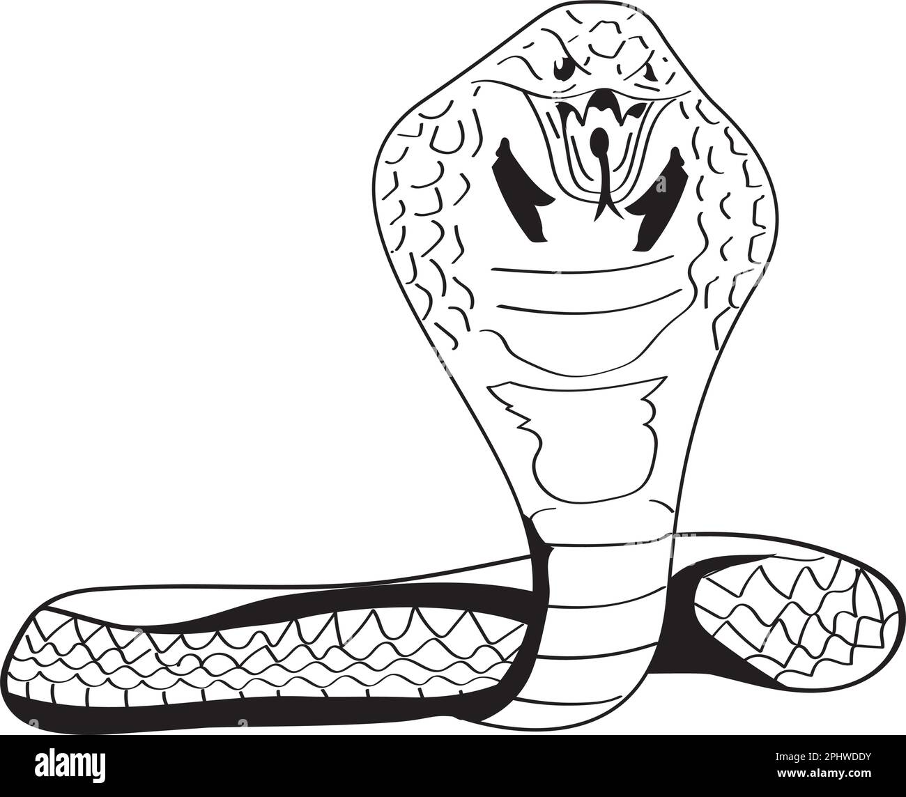 Premium Vector  Cobra snake wild beast vector