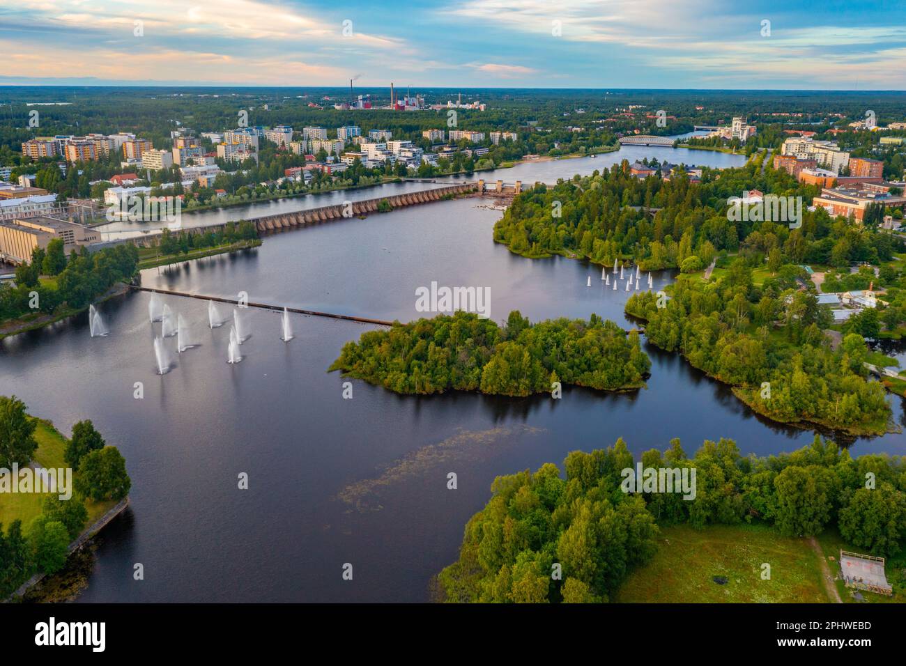 Image showcasing Aerial view of residential buildings in Oulu, Finland Stock Photo - Alamy
