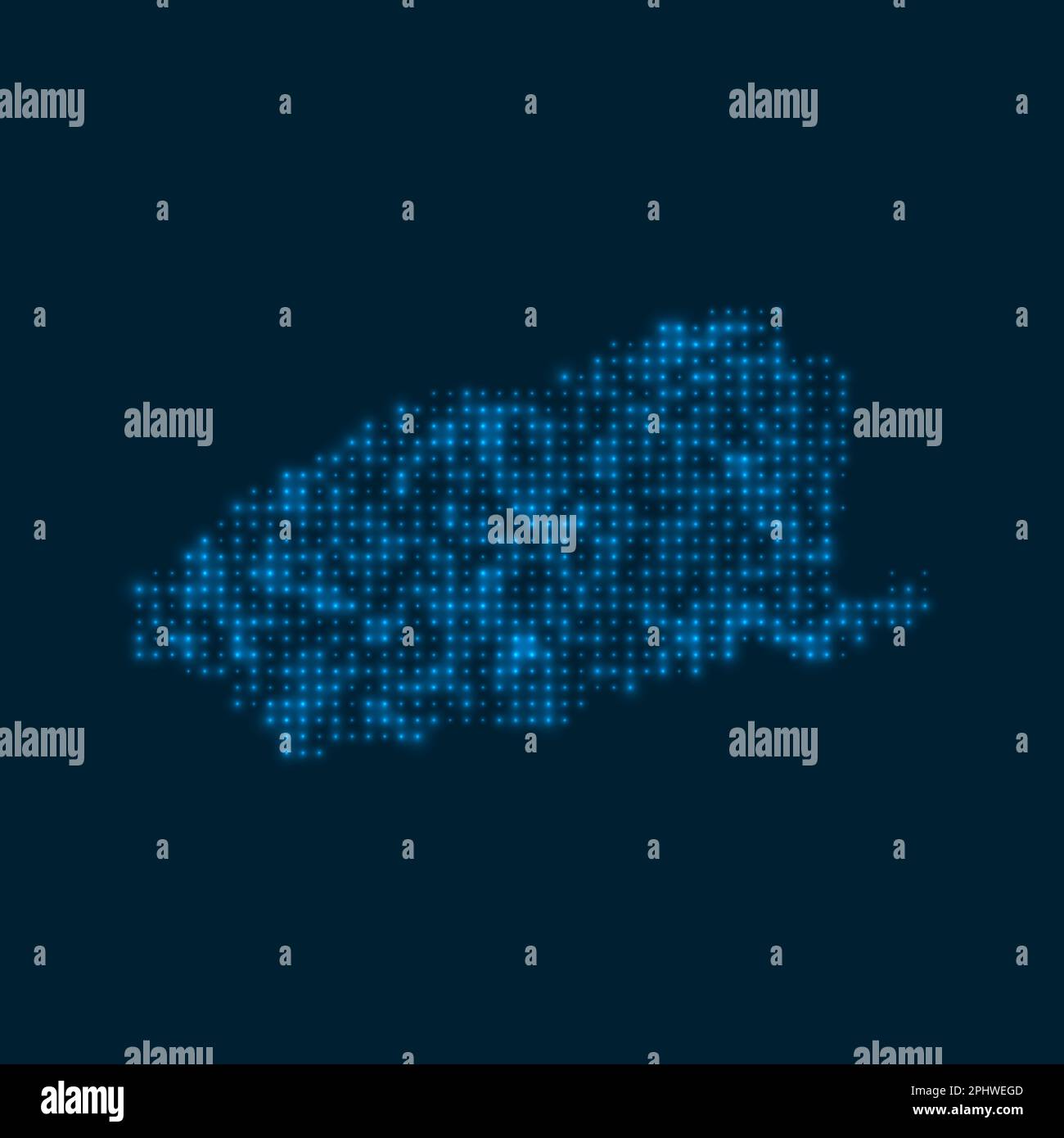 Glowing blue hexagon pattern hi-res stock photography and images - Alamy