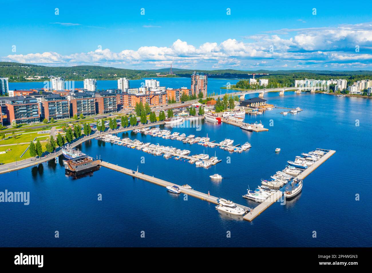 Panorama view of Jyväskylä, Finland Stock Photo