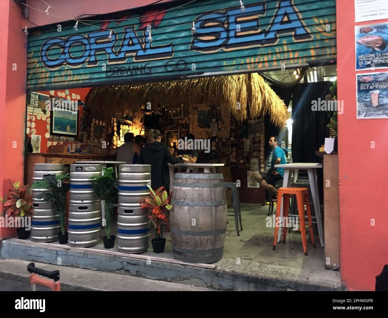 Coral Sea Brewing Co., a laneway brewery in Cairns, Queensland, Australia. No MR or PR Stock Photo