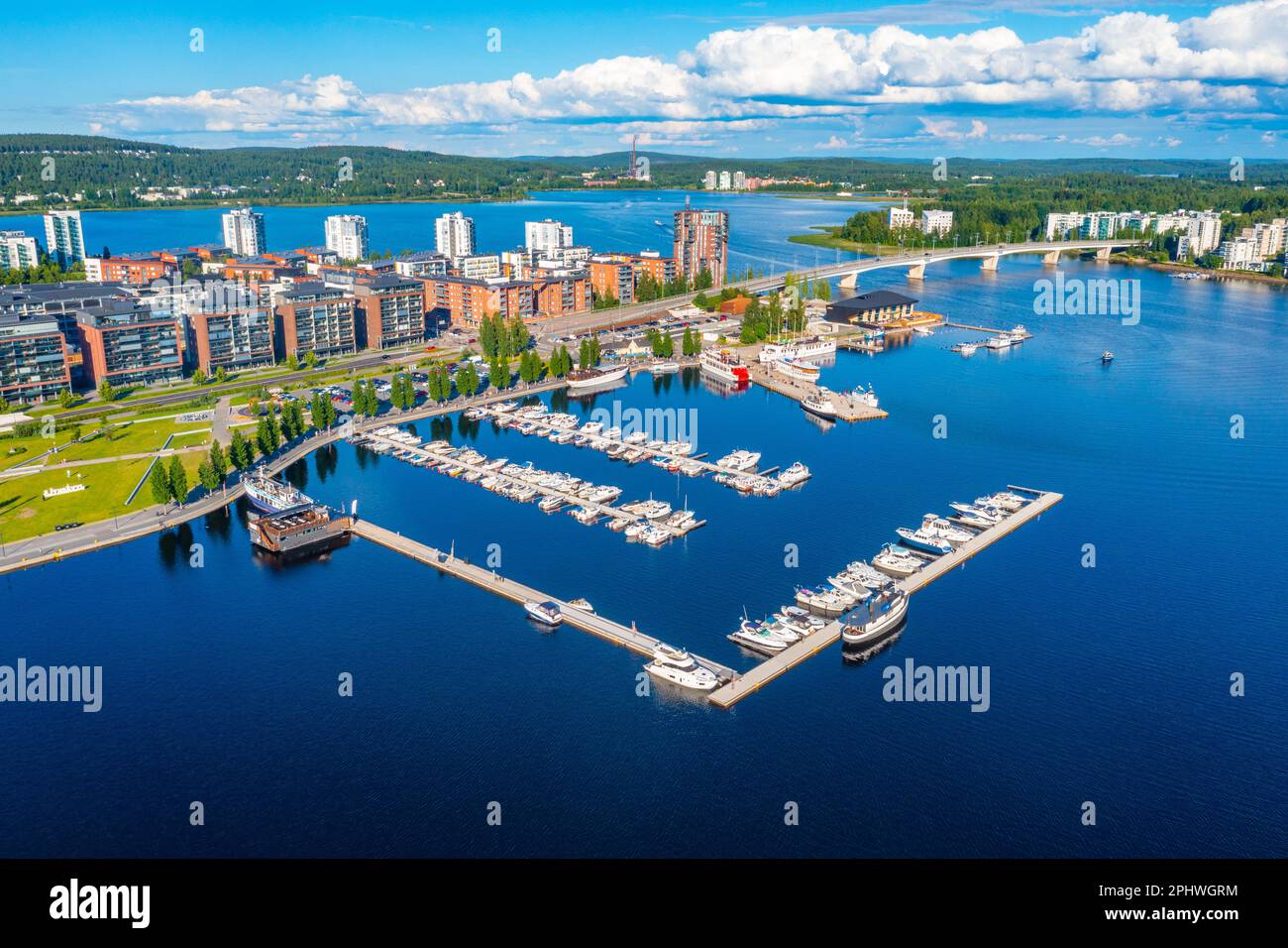 Panorama view of Jyväskylä, Finland Stock Photo