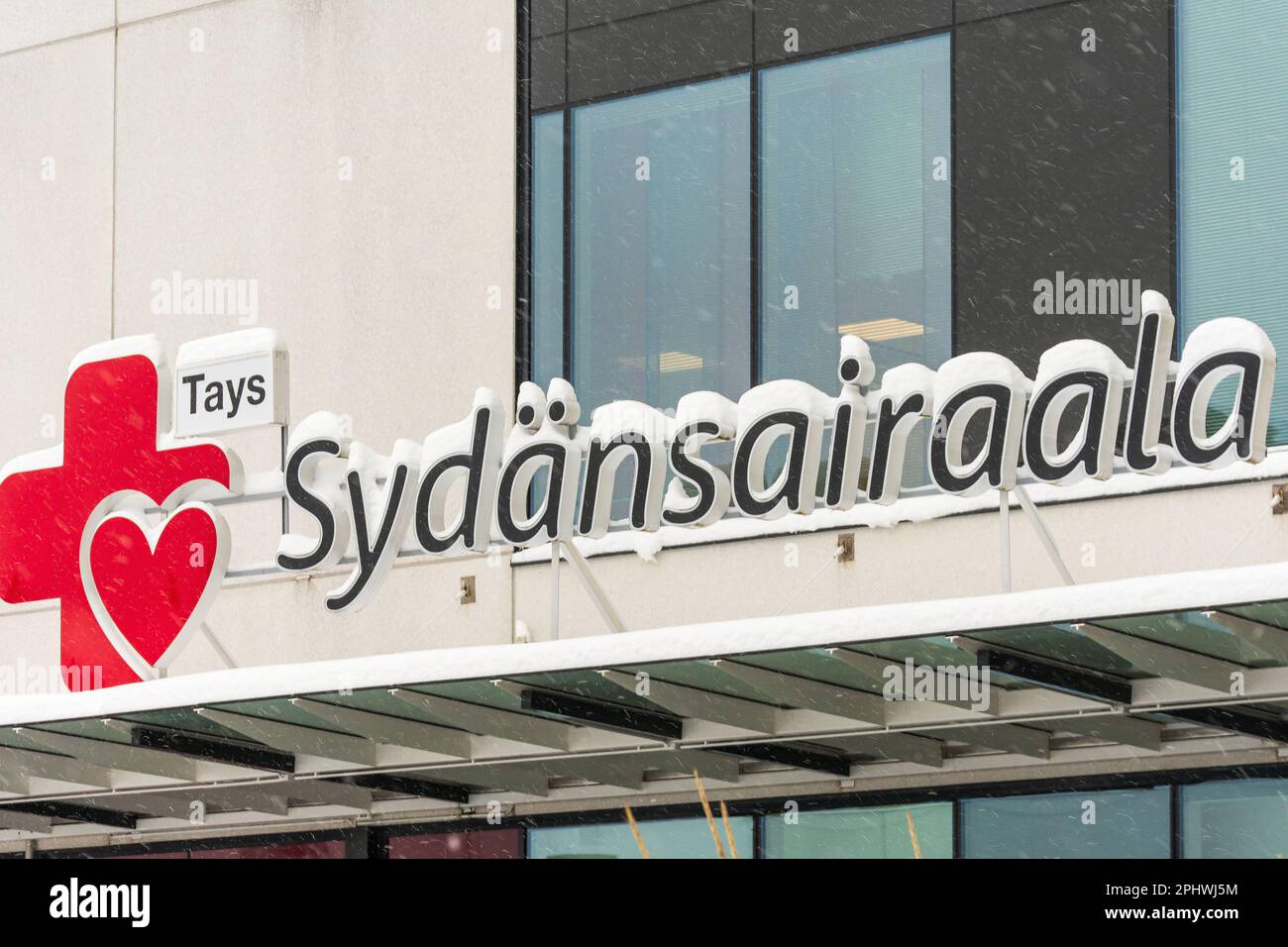 Heart hospital Sydänsairaala in Tampere Finland Stock Photo