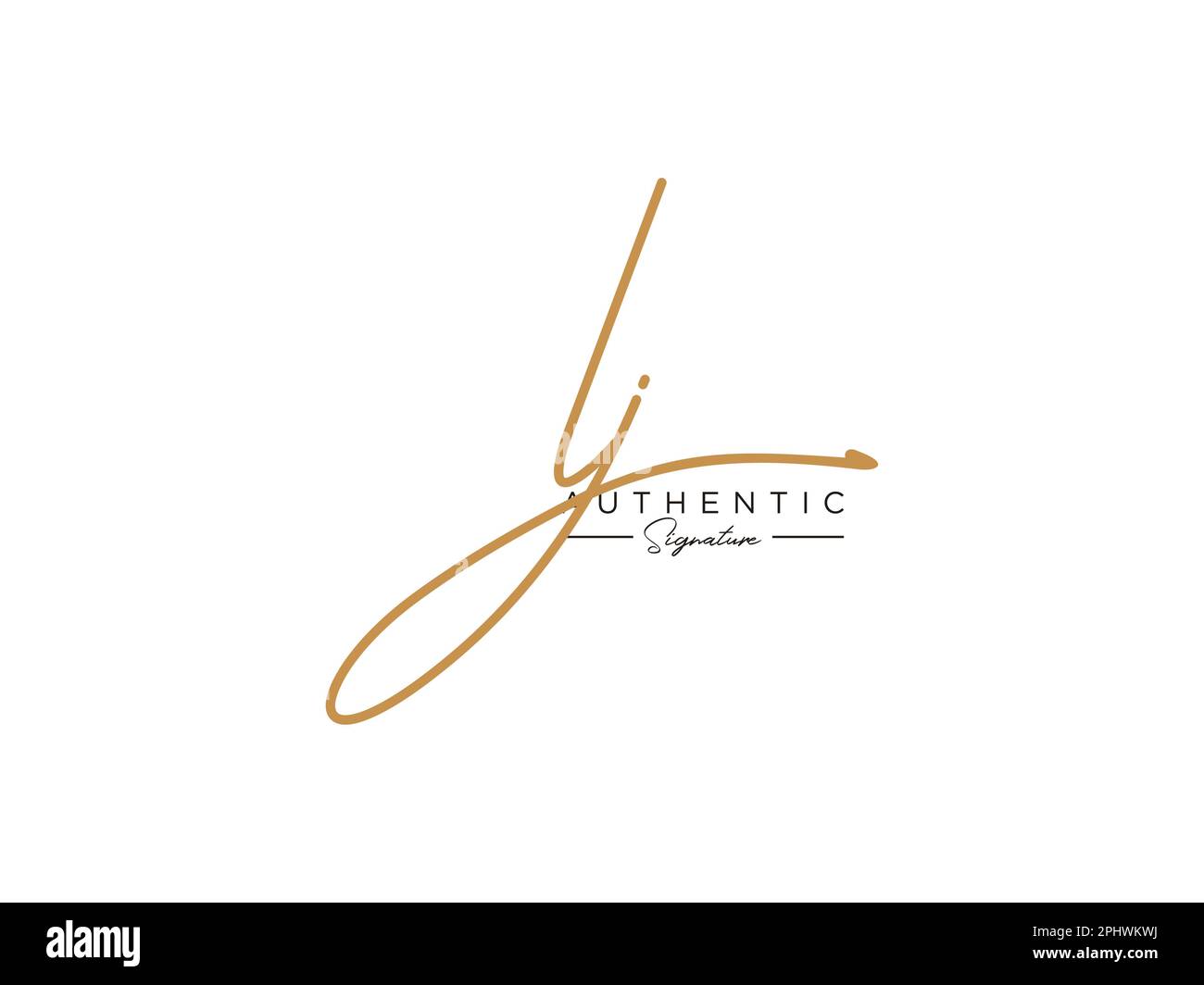 Letter LJ Signature Logo Template Vector Stock Vector Image & Art - Alamy