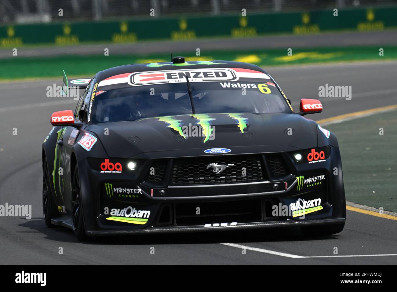 Cam Waters of Monster Energy Racing during a practice session for the