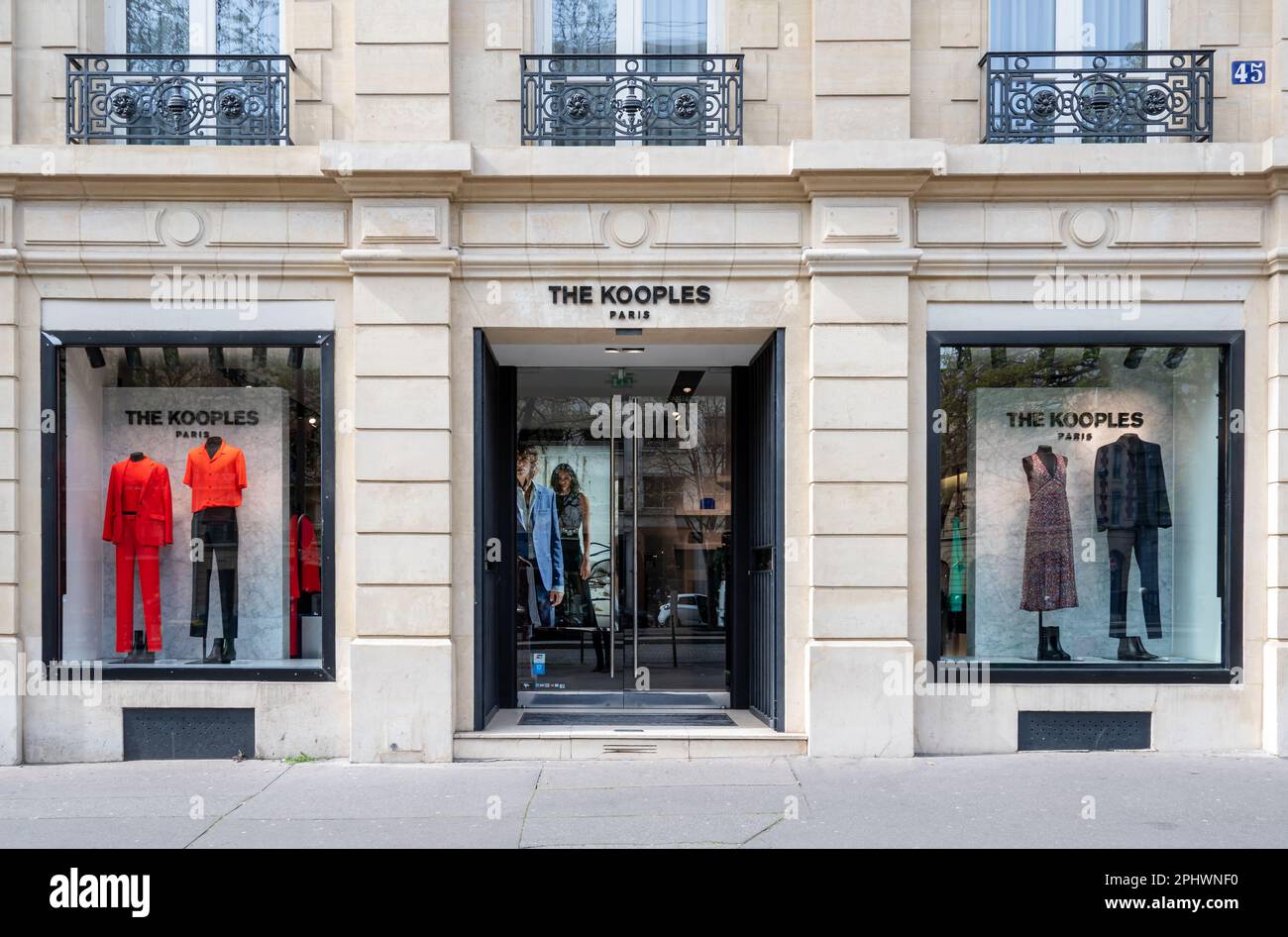 Exterior view of a The Kooples boutique, a French clothing brand for men and women created in 2008 Stock Photo