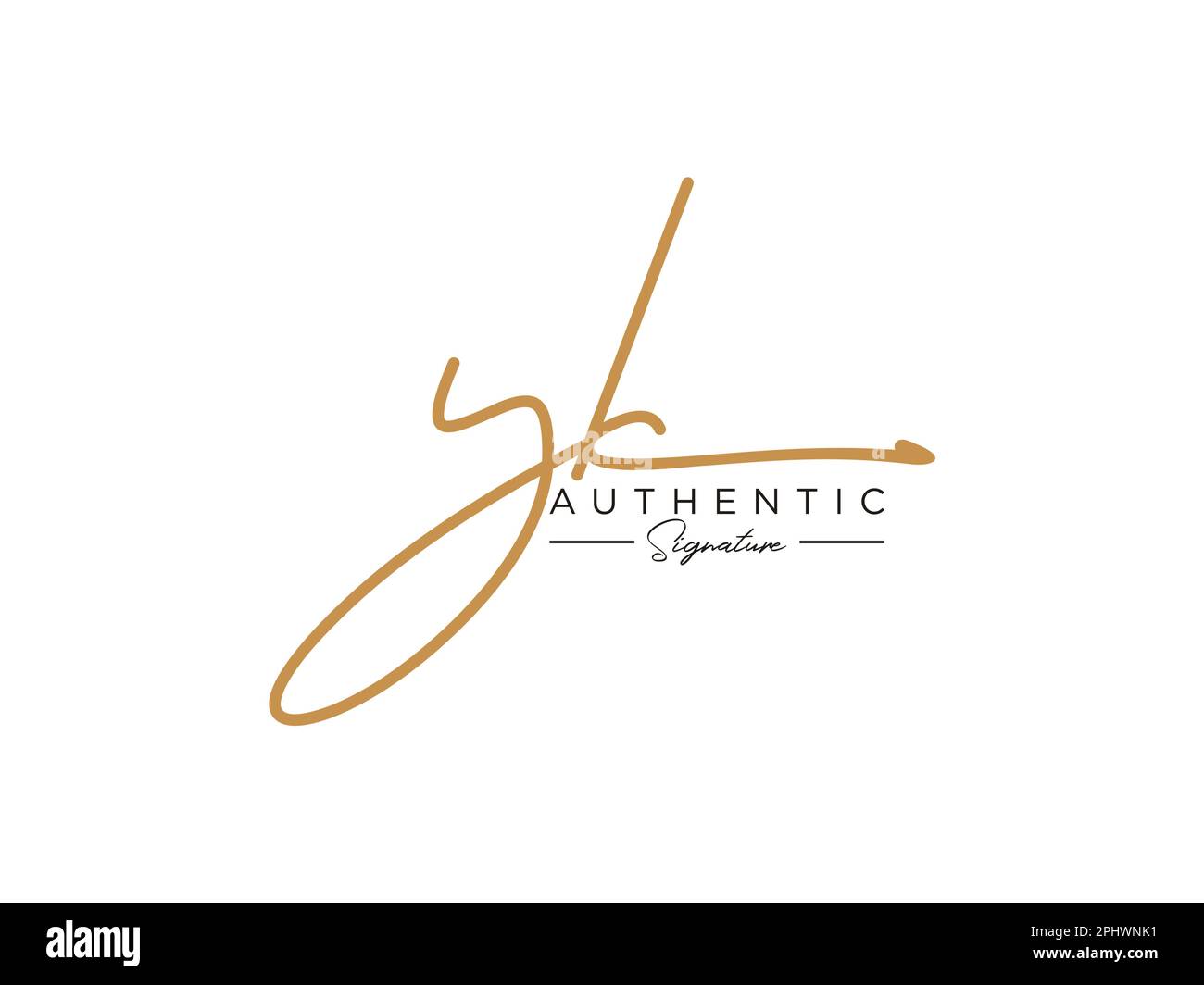 Letter YK Signature Logo Template Vector Stock Vector Image & Art - Alamy