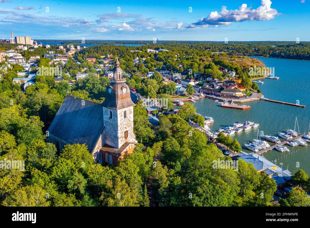Naantali Panorama view of Finnish town Naantali Stock Photo - Alamy