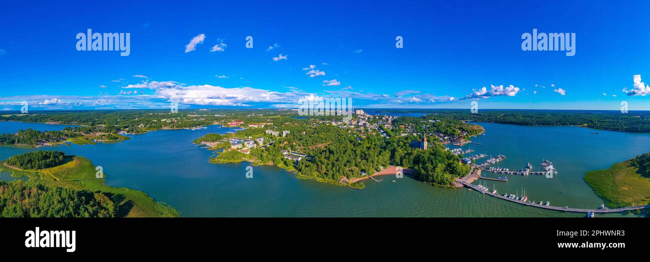 Naantali Panorama view of Finnish town Naantali Stock Photo - Alamy