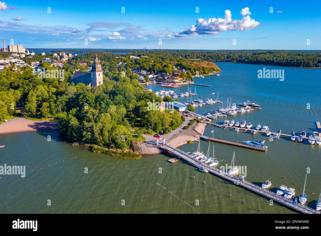 Naantali Panorama view of Finnish town Naantali Stock Photo - Alamy