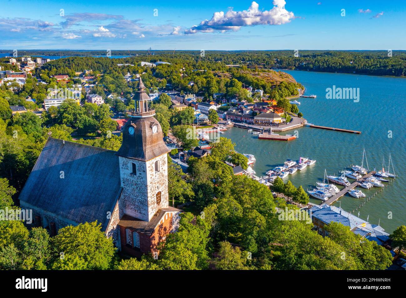 Naantali Panorama view of Finnish town Naantali Stock Photo - Alamy
