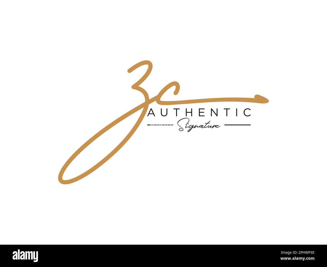 Letter ZC Signature Logo Template Vector Stock Vector Image & Art - Alamy