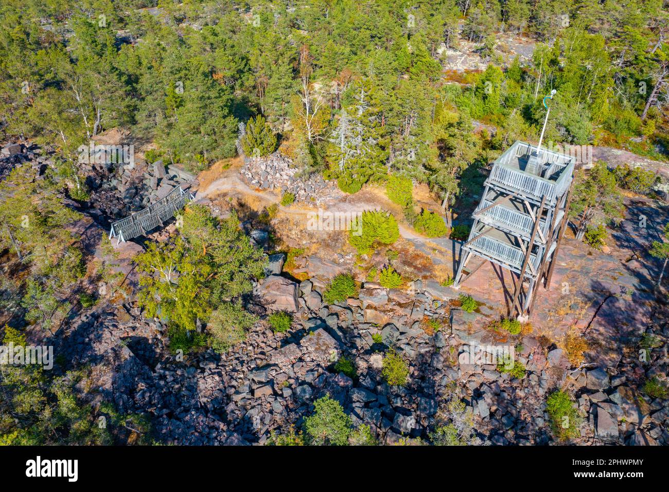 Salis Battery Hill at Aland islands in Finland. Stock Photo