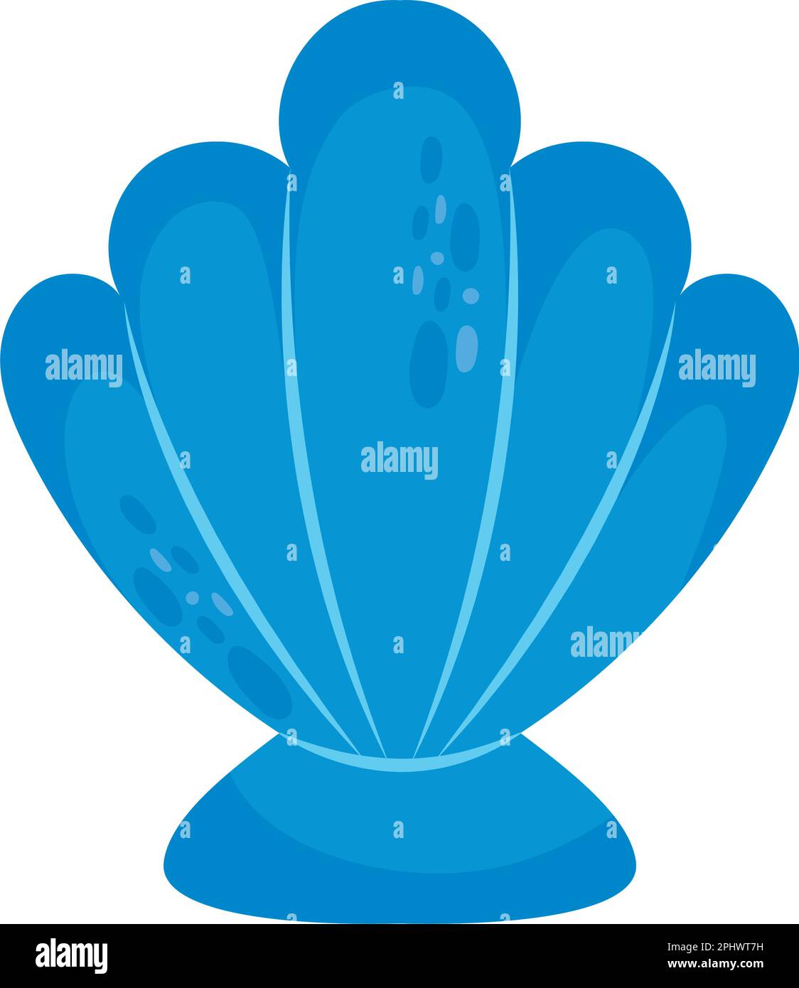 Underwater seashells blue color Stock Vector Image & Art Alamy