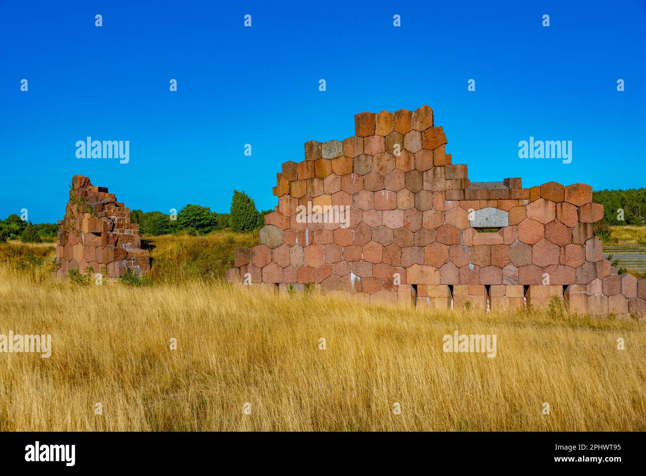 Bomarsund fortress at Aland islands in Finland. Stock Photo