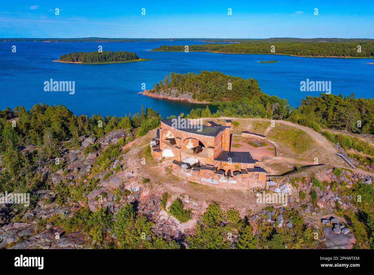 Notvikstornet Tower At Bomarsund Fortress At Aland Islands In Finland 