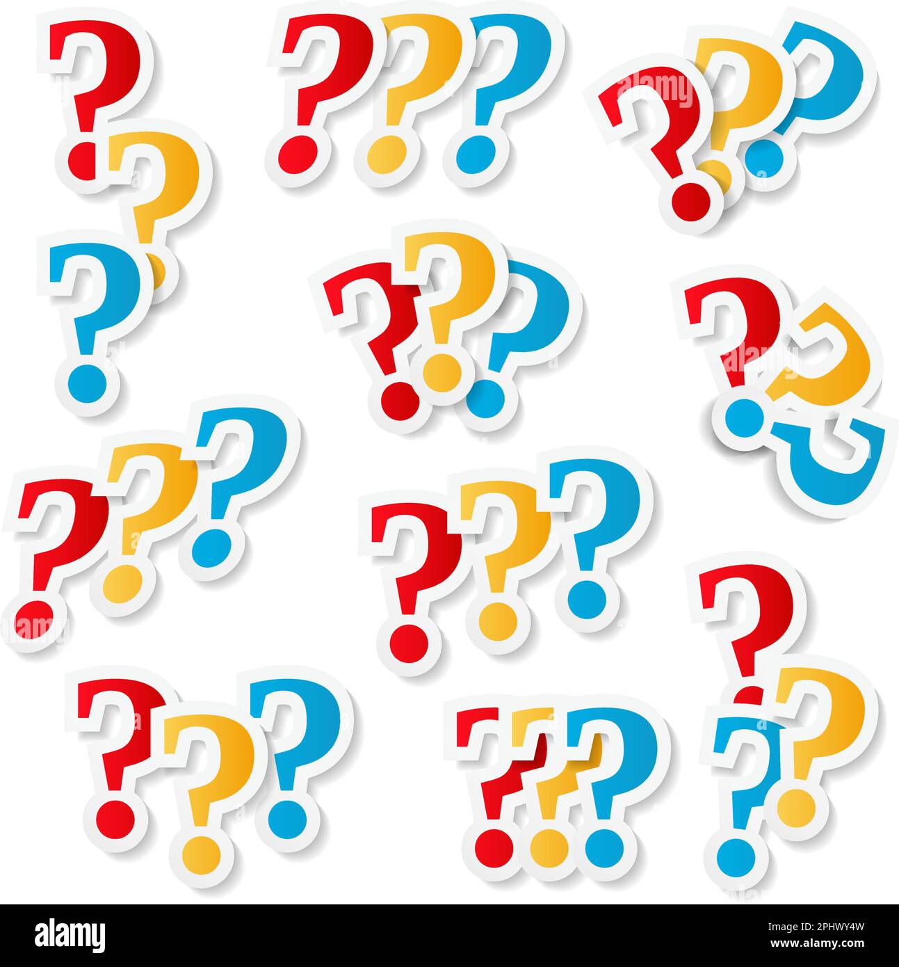 Question marks set, vector eps10 illustration Stock Vector Image & Art ...